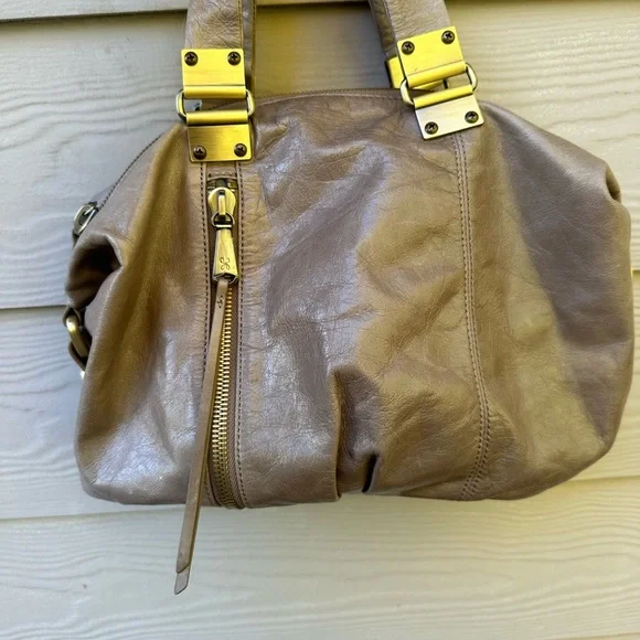 Hobo Derby Calfskin Leather Satchel